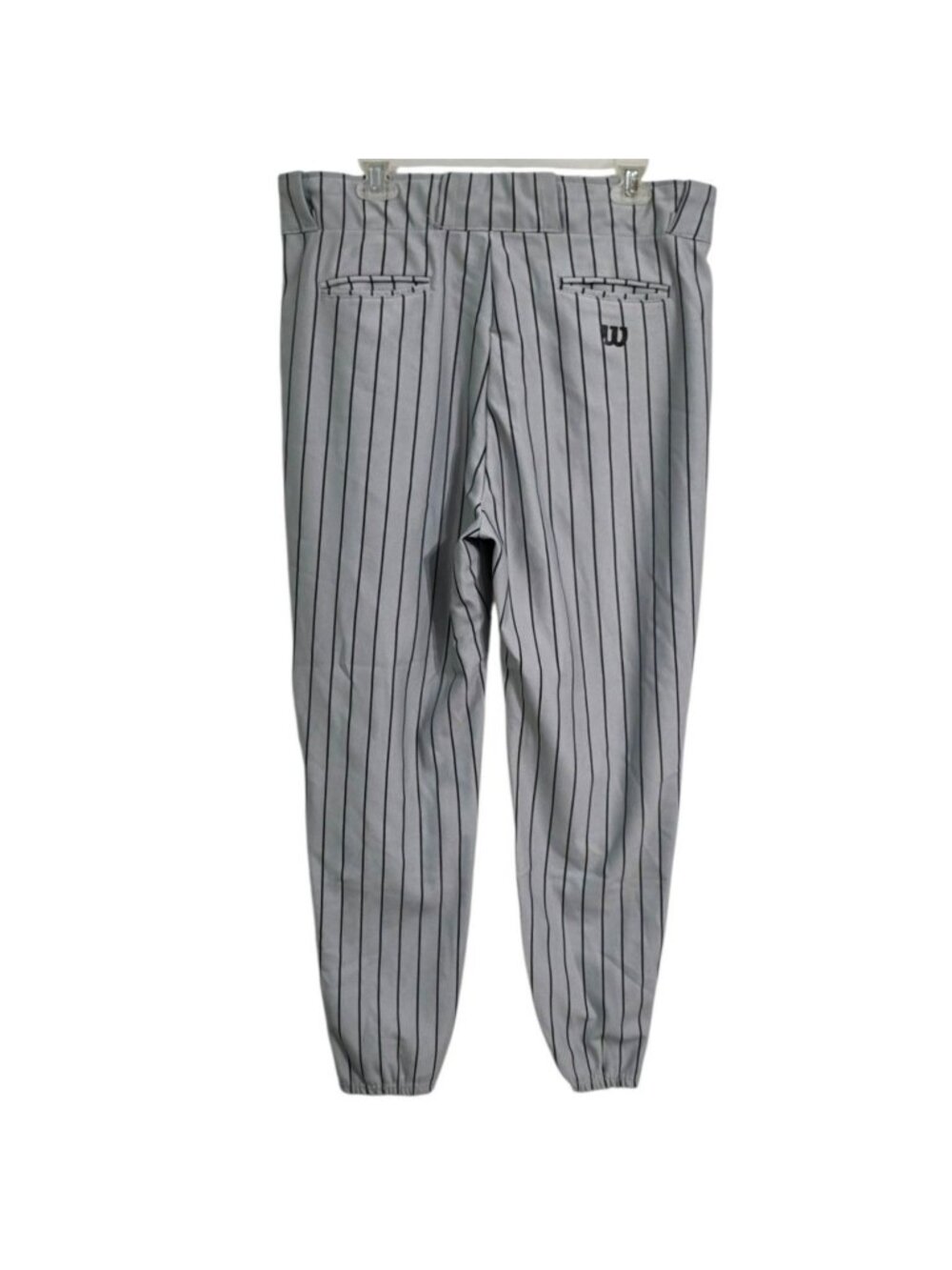 Vintage Wilson Baseball Pants Men XL Gray Pinstripe Softball Athletic Sportswear